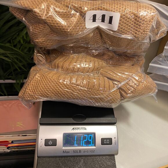 Tommy Hilfiger Tan Knit Sweater Pima-Cotton Merino-Wool Shawl-Collar Mens XL - Picture 9 of 10